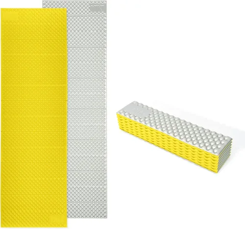 Miniatura 8 de YIKI - Colchoneta de espuma de celda cerrada para campamento, 72.8 x 22 pulgadas, alfombrilla de dormir de espuma plegable ultraligera con capa Verde