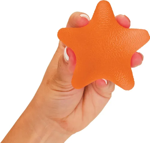 Miniatura 10 de NOVA Estrella ejercitadora de mano, estrella de agarre de mano para fuerza, estrés y recuperación, viene en 3 niveles de resistencia, rosa suave