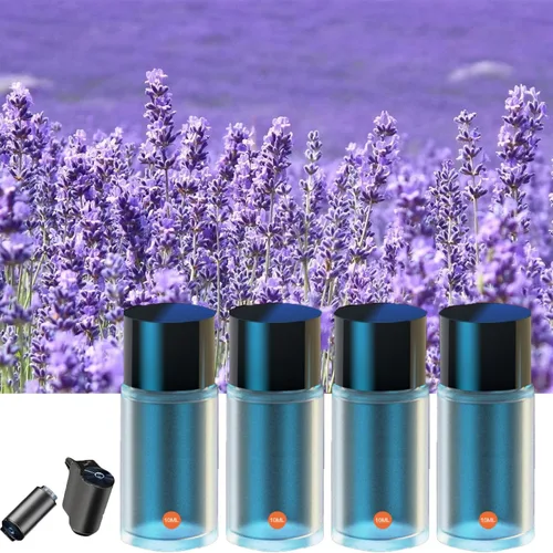 Miniatura 4 de Ambientador Inteligente para Coche de Yeblem, Difusor de Aromatizante para Carro (Difusor+1pcs de Aceites, Lavanda)