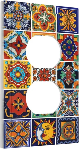 Miniatura 72 de Cubiertas Decorativas para Placas de Interruptor Abstracto Moderno de Mediados de Siglo Arco Boho Sol Dorado Hoja 1 Gang Placa de Pared Cubierta