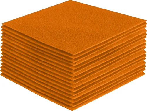 Miniatura 39 de FabricLA Hojas de fieltro acrílico para manualidades, cuadrados de fieltro precortados suaves de 4 x 4 pulgadas (3.9 in x 3.9 in), utiliza hojas