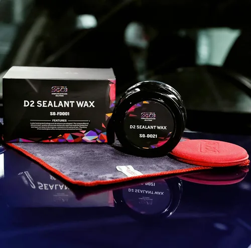 Miniatura 7 de SGCB Pro Auto Care - Kit de 4 cera selladora sintética D2, pasta de cera limpiadora de carnauba brasileña, cera dura natural enriquecida con resina