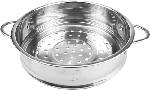 Miniatura 9 de Olla de vapor de acero inoxidable de 7.8 pulgadas de rejilla de cocción redonda para cocina, cesta de vapor para cocina, bollo de albóndigas Dim Sum
