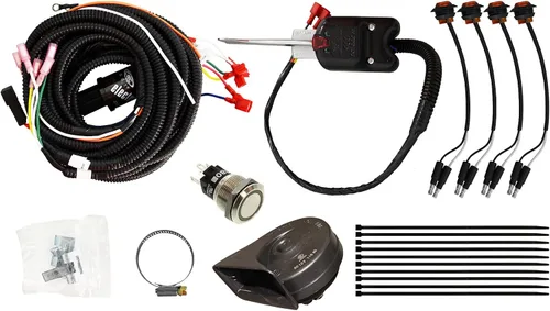 SuperATV Kit de señal de giro para Polaris Ranger XP 570 (PRO-FIT Cab) / Crew (2015-2016) | Con interruptor de columna de dirección y bocina de