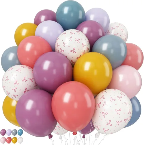 Miniatura 7 de Globos de color azul dorado y plateado, 50 unidades de 12 pulgadas, color azul marino metálico, azul marino, azul claro, plateado y dorado