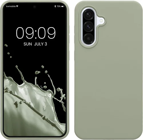 Miniatura 51 de kwmobile Funda Compatible con Samsung Galaxy A14 5G - Funda de teléfono de TPU y silicona con acabado suave - Verde Lima