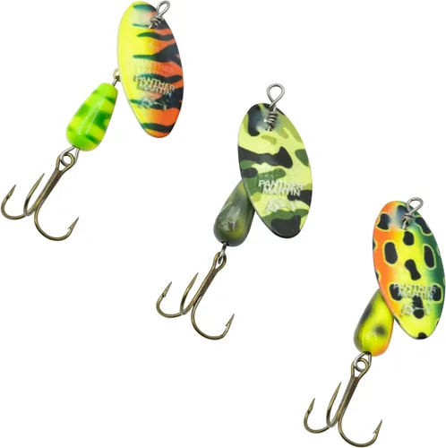 Miniatura 6 de Panther Martin Señuelos de pesca 3-Pack El mejor atrapapescados de todos los tiempos Señuelos giratorios mundialmente famosos en kit de valor