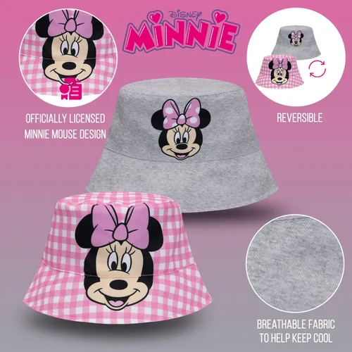 Miniatura 2 de Minnie Mouse - Sombrero de pescador para niños, sombrero de cubo para verano, sombrero de playa para bebé, sombrero de sol para niños pequeños