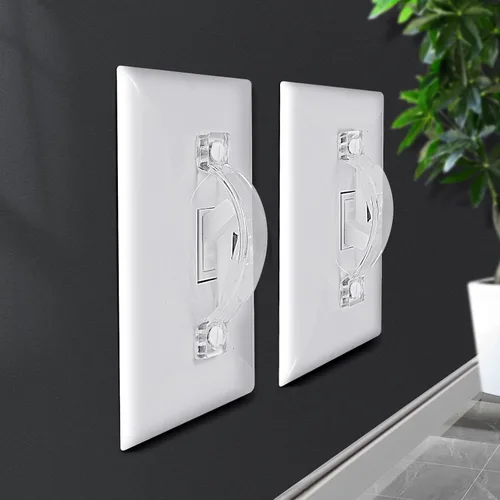 Miniatura 7 de Protector de interruptores de luz de pared, cubierta de interruptor de luz, protector de placa de interruptor de luz a prueba de niños, protege tus
