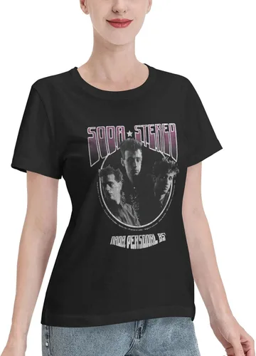 Miniatura 2 de Soda - Camiseta de verano para mujer, estilo casual, de manga corta