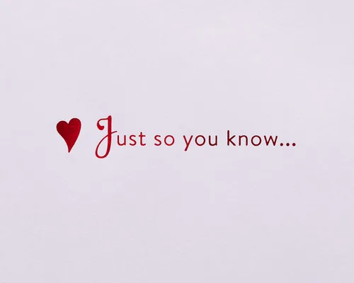 Miniatura 3 de Papyrus Tarjeta romántica del día de San Valentín (Just So You Know)