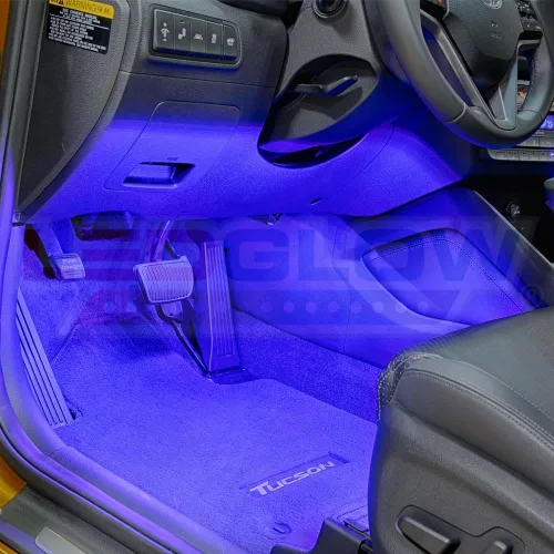 Miniatura 4 de LEDglow, Kit de 4 Piezas de Iluminación LED para Debajo del Tablero, Color Único Azul
