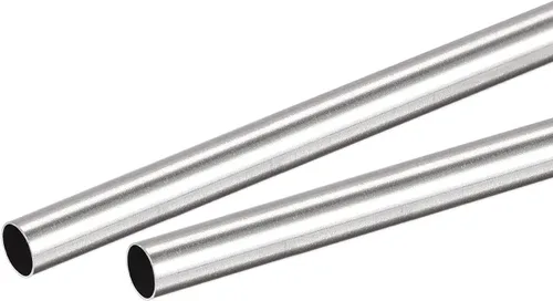 Miniatura 34 de uxcell Tubo redondo de acero inoxidable 304 0.079 in OD 0.012 in espesor de pared 11.811 in longitud 2 piezas