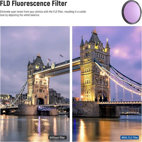Miniatura 2 de Neewer® Kit completo de accesorios de filtro de lente de 2.638 in para lentes con 2.638 in Tamaño del filtro: Juego de filtros UV CPL FLD + Juego