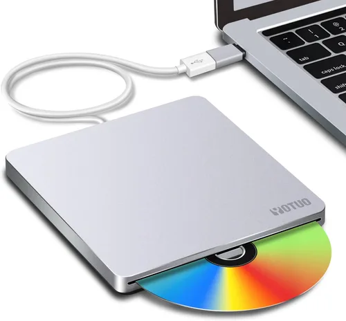 Miniatura 14 de YOTUO Unidad externa de CD/DVD, USB 3.0 portátil y USB-C CD RW, reproductor de DVD, quemador de DVD para laptop, escritorio, compatible con Windows