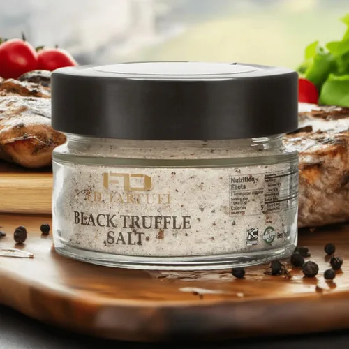 Miniatura 2 de FD TARTUFI - Sal de trufa negra (4.23 oz) 4.23 oz Sal marina natural gruesa y fina sin OMG Hecho en Italia kosher trufas