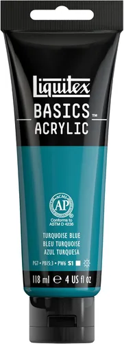 Miniatura 78 de Liquitex BASICS Pintura Acrílica, Botella de 400ml (13.5 oz), Blanco Titanio Titanio Blanco