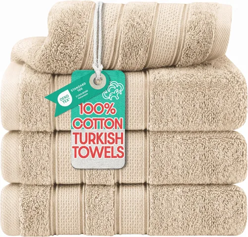 Miniatura 45 de American Soft Linen - Juego de toallas de mano Salem, 4 unidades de lujo de 600 GSM, 100 % algodón para baño, toallas de 13 x 13 pulgadas de mano