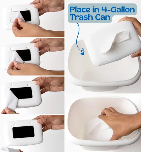 Miniatura 6 de Dispensador de bolsas de basura de 4 galones para baños, dormitorios, oficinas, guarderías, vehículos, barcos, organización de almacenamiento