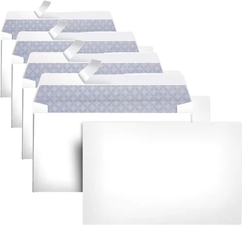 Miniatura 10 de Amazon Basics - Sobres tintados de seguridad #6 3/4, con cierre adhesivo, color blanco, paquete de 300