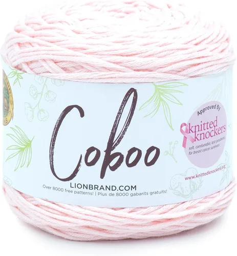Miniatura 24 de Lion Brand Yarn Coboo, hilo suave para tejer, hacer ganchillo y manualidades, Vanilla Blossom, paquete de 3 Flor de vainilla