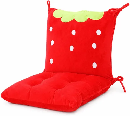 Miniatura 11 de ChezMax juego de almohadón relleno con acolchado, respaldo y asiento, para auto; silla mecedora cuadrada plegable, con estampado de caricaturas