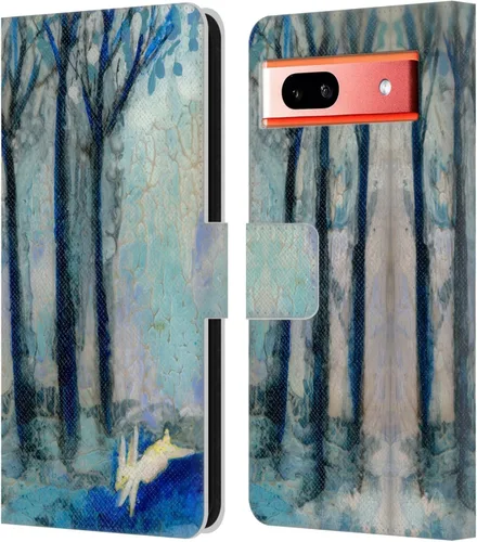 Miniatura 10 de Head Case Designs Officially Licensed Wyanne Half Light Nature 2 Leather Wallet Case Compatible with Google Pixel 7a