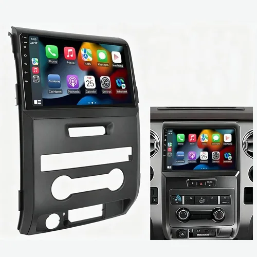 Miniatura 6 de Android 14 Radio de coche para Ford F150 F-150 2009-2014, 9 pulgadas pantalla táctil Radio doble DIN Carplay Android Auto estéreo del coche GPS Navi
