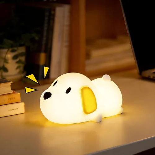 Miniatura 14 de Luz nocturna de abeja, bonita lámpara de noche de animales de silicona, lámpara de noche para habitación de niños, lámpara LED regulable, lámpara