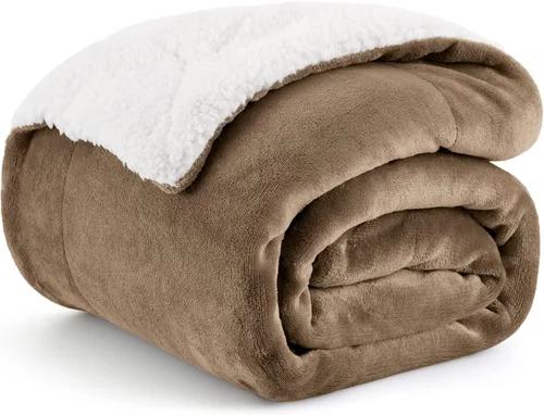 Miniatura 16 de Bedsure GentleSoft - Manta de forro polar Sherpa para sofá, manta de Navidad gruesa y cálida para invierno, manta de felpa suave y esponjosa como