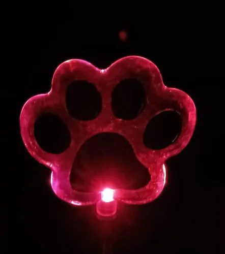 Miniatura 5 de Starry Illuminate - Juego de 2 luces solares de estaca para jardín, estilo cambiante de color (pata de perro)