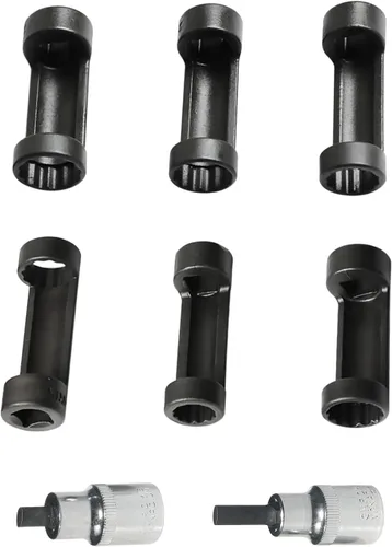 Miniatura 2 de Tuerca de puntal 0.630 in 0.709 in 0.748 in 0.827 in 0.866 in 0.945 in con 12 puntos 1/2 "Drive Suspensión Strut Spreader Socket 8pc herramienta