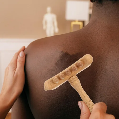 Miniatura 2 de Beech Guasha Stick for Body Scraping Massage Portable Multi-Functional Massager for Shoulder Neck Back Relief Enhances and Skin Absorption for Adults
