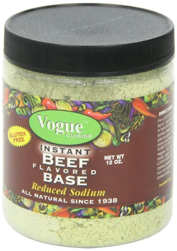 Miniatura 3 de Vogue Cuisine Base de sopa y condimento de carne de res (carne vegetariana), 12 onzas, baja en sodio, sin gluten, ingredientes totalmente naturales