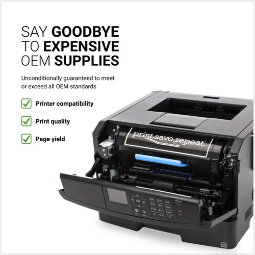 Miniatura 2 de Print.Save.Repeat. Dell 03YNJ Cartucho de tóner remanufacturado de alto rendimiento para impresora láser B5460 [45,000 páginas]