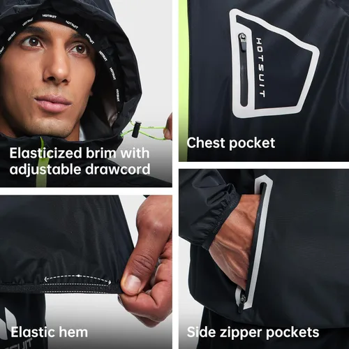 Miniatura 5 de HOTSUIT Sauna Suit Men Anti Rip Boxing Sweat Suits Exercise Workout Jacket