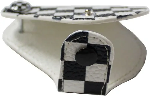 Miniatura 6 de iJDMTOY Funda para llavero con diseño a cuadros y negro y blanco compatible con Mini Cooper R55 R56 R57 R58 R59 R60 R61 F55 F56