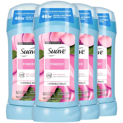 Miniatura 10 de Suave + 24 Hour Protection Desodorante Antitranspirante Invisible Solid - Polvo - 1.2 oz (Paquete de 24)