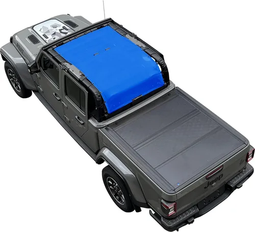 Miniatura 13 de Shadeidea - Parasol para capota de automóvil, parte delantera, funda de malla de color azul, bloqueador ultravioleta con bolsa de transporte