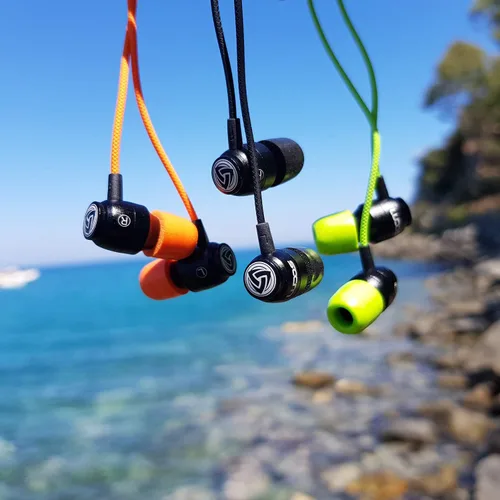 Miniatura 3 de Auriculares con cable Ludos Clamor, auriculares intraaurales, 5 años de garantía, auriculares con micrófono, auriculares con aislamiento de ruido