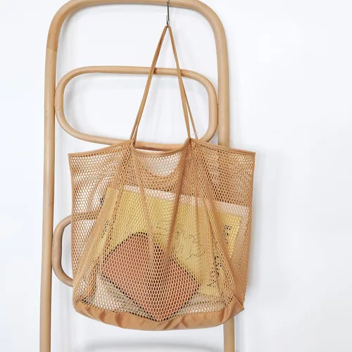 Miniatura 4 de Bolsa de hombro para mujer de malla para la playa