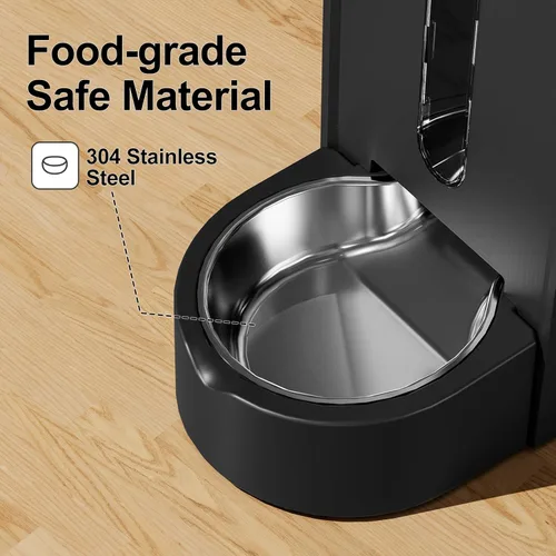 Miniatura 5 de Alimentador automático para mascotas por gravedad, juego de comedero y dispensador de agua para perros de 1.8 galones*2, juego 2-en-1 automático