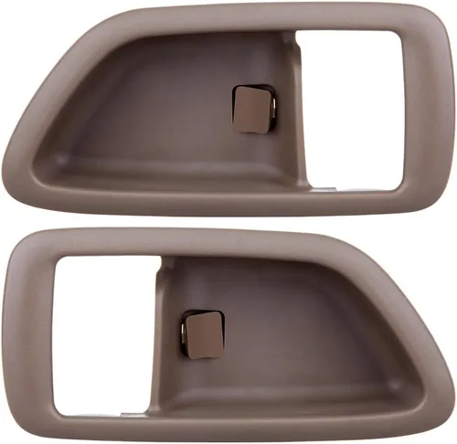 OCPTY Manijas de puerta interior del conductor izquierdo del pasajero lado derecho de repuesto para 2000-2004 para Toyota Avalon Beige 2 piezas