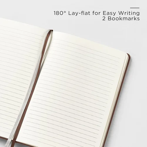 Miniatura 3 de &And Per Se Juego de diario y bolígrafo forrados, cuaderno A5 de tapa dura de cuero con bolígrafo y juego de papelería, 160 páginas de 3.53 oz/m²