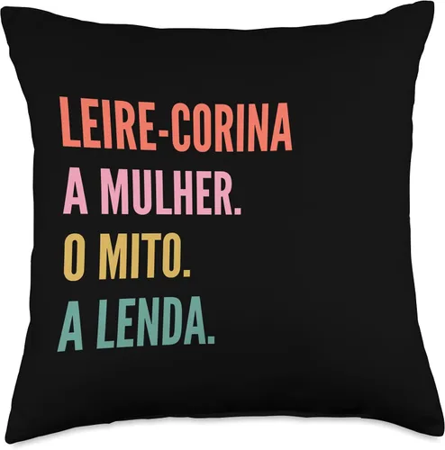 Miniatura 4 de Funny Portuguese First Name Design - Leire-Corina Throw Pillow
