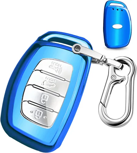 Miniatura 15 de QBUC Funda para llavero Hyundai Elantra, protector de TPU suave con llavero compatible con Hyundai Elantra Ioniq Sonata Tucson Elantra GT 2021 2020
