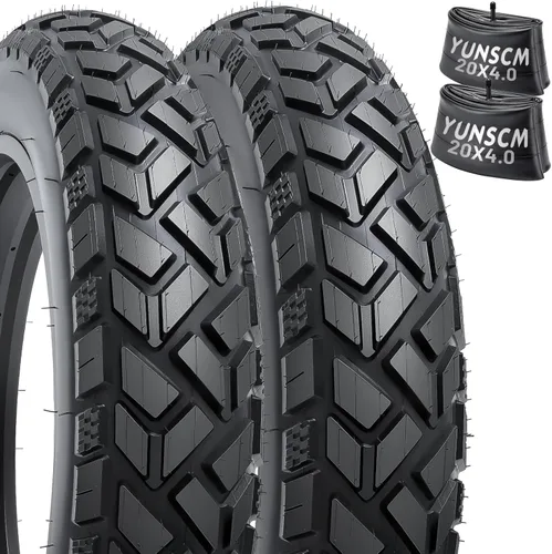 20x4.0 Heavy Duty Fat E-Bike Tire, High-Performance 20X4/102-406 Compatible with 20 x 4.0 Electric Bike, MTB, Mountain, All-Terrain Directional