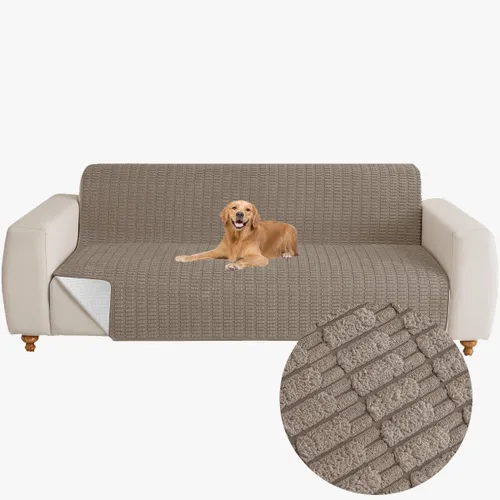 Miniatura 9 de Muamar Funda para Cama de Perro Protector de Sofá, Antideslizante Impermeable Fundas de Sofá para Sala de Estar Fundas de Sofá, Tapete de Sofá, Negro