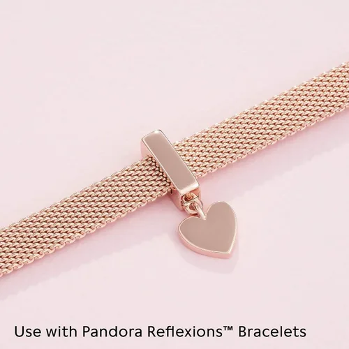 Miniatura 4 de PANDORA Joyas Reflexions Colgante Corazón Clip Charm, Metal Silicona, no aplica
