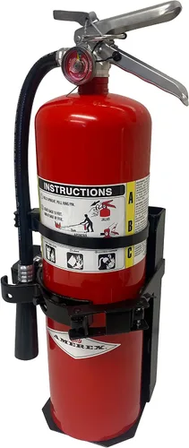 Miniatura 5 de Soporte de vehículo extintor de incendios resistente para 10 libras seco y/o 5 lb Co2 genérico para 809